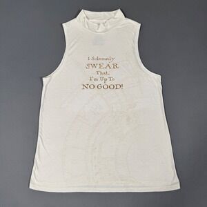 Marauder's Map Tank Top Harry Potter I Solemnly Swear Cream Size S